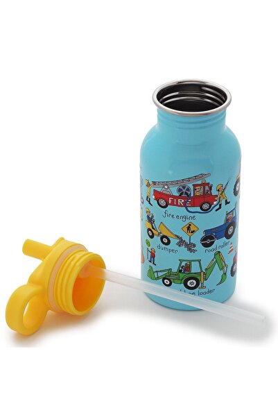 Tyrrell Katz 400 ml Stainless Steel Flask - Wheels with Straw