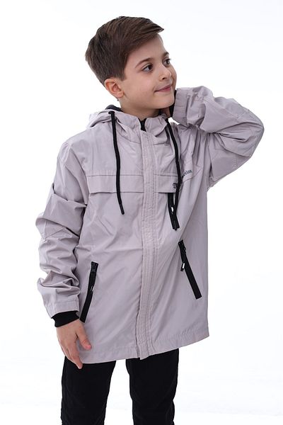 minikiss Quality Boy's Hooded Raincoat with Waterproof Fabric Inner Lining