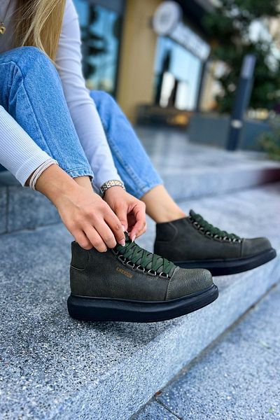 Chekich Khaki Color Women's Boots