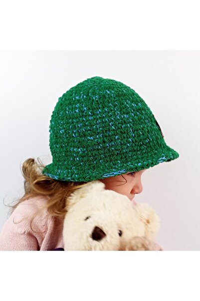 woodycord Pălărie de pluș pentru copii, tricotată manual