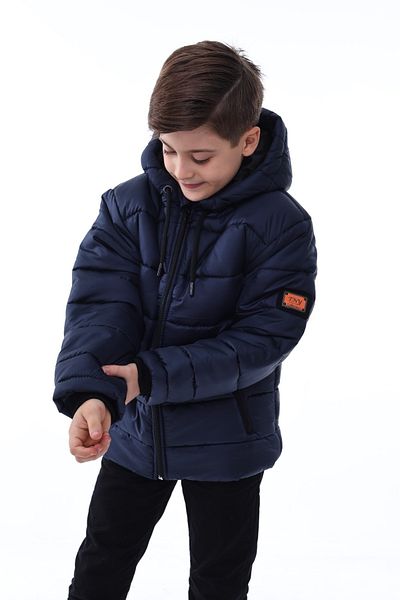minikiss Boy's Hoodie Coat - Waterproof Jesica Fabric, Fiber Inner Lining, Fleece Premium Quality