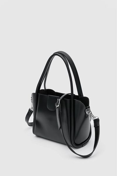 BAGzy Beca Black Hand and Crossbody Bag