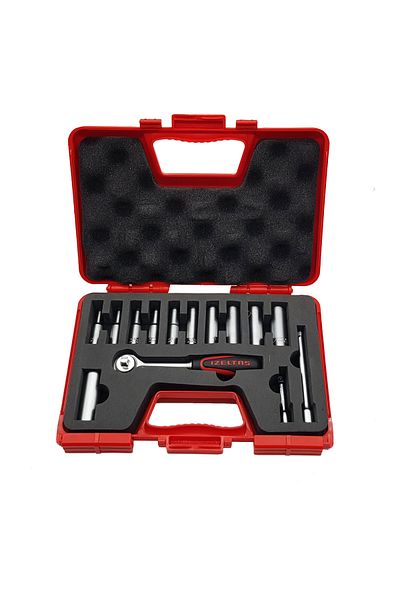 İzeltaş Deep Socket Wrench Set 1/4 Inch 14 Pieces OKAN HIRDAVAT