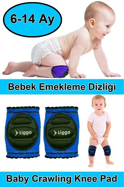 Liggo 6-14 Months Baby Crawling Knee Pad Baby Knee Pad Children's Knee Pad Baby Protective Knee Pad