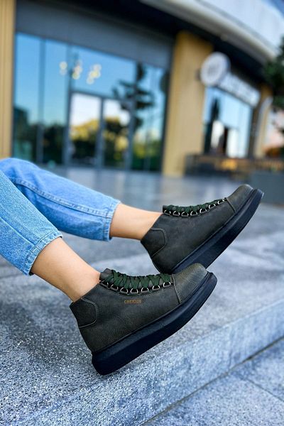 Chekich Khaki Color Women's Boots