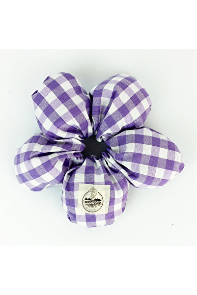 woodycord Scrunchies Içi Dolgulu Lastikli Büyük Boy Çiçek Model Saç Tokası