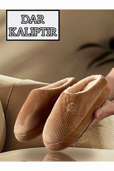 Behtah Kundura Κεντημένες βελούδινες ανδρικές κλειστές χειμερινές παντόφλες Casual παντόφλες εσωτερικού χώρου Πακέτο προίκας