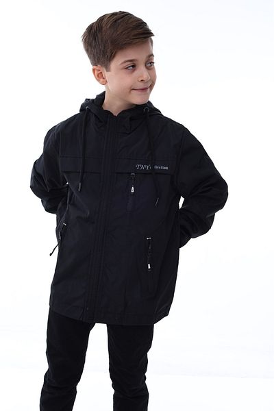 minitrends Waterproof Memory Fabric Inner Lined Boys' Hooded Raincoat