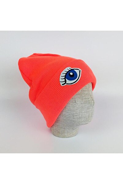 woodycord Applique Blue Eye on Knitwear Beret