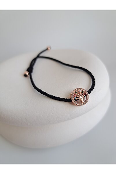 BHR AKSESUAR Siyah Ağaç Figürlü Bileklik