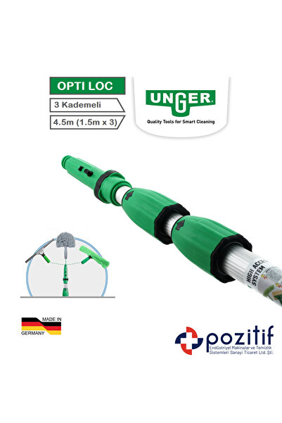 unger Teleskop Sırık / Sopa 3 Parçalı Max. 4.50 M Açılır