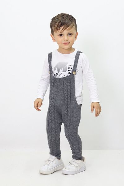Cloudy Kids Baby Boy Knitwear Salopet