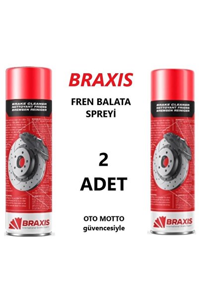 OTO MOTTO Braxis Fren Balata Spreyi Braxis 500 ML 2 Adet