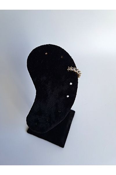 BHR AKSESUAR Gold Zircon Stone Cartilage Earrings