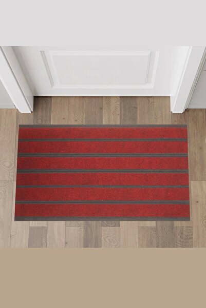 Valerine Life Μπορντό 6 ρίγες πατάκι - Welcome Welcome Dust Catcher Door Mat ...
