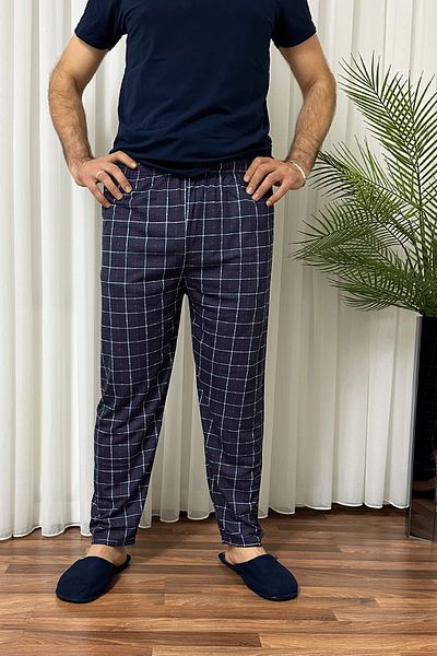 Betimoda Ανδρική φόρμα πιτζάμα Navy Blue - Φούτερ χωρίς τσέπες και ελαστική μέση