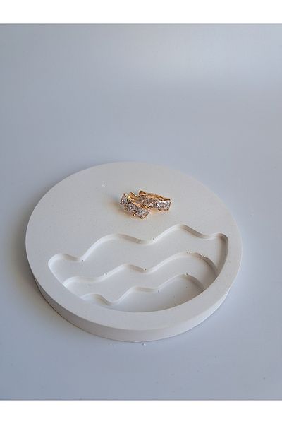 BHR AKSESUAR Gold Zircon Stone Cartilage Earrings