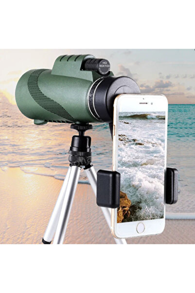 IntersTech 80x100 Hd Zoom Monoküler Dürbün Teleskop Taşınabilir Dürbün Uzun M...