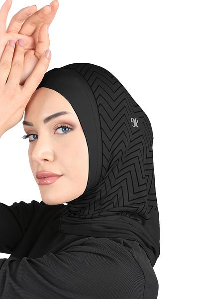 Ecardin St298-Vi̇sca Cross Striped 01 Black 01-27