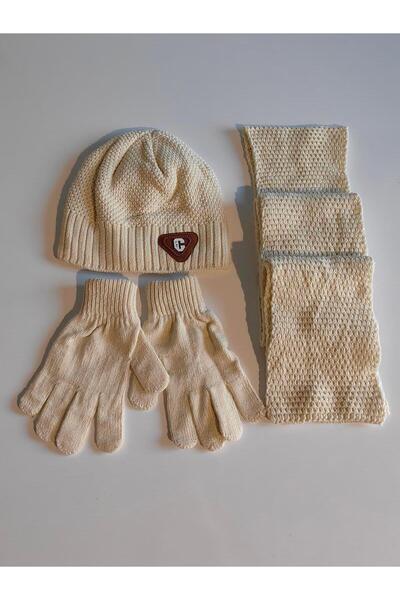 Kitti Men's Waiter Scarf Beanie Gloves 3-Piece Set - 9-15 Years 24180-07-008