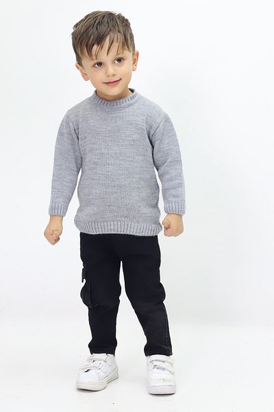 Cloudy Kids Boy's Crew Neck Knitwear Sweater