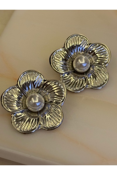 MioArt İncili Çiçek Küpe