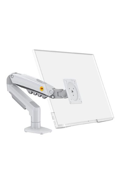 Ergoflex حامل شاشة North Bayou Nb F80 مقاس 17-30 بوصة باللون الأبيض مع ممتص الصدمات - 2-9 كجم