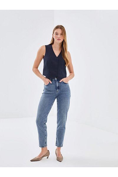 LC Waikiki Pantaloni de damă Mom Fit - W4CS32Z8