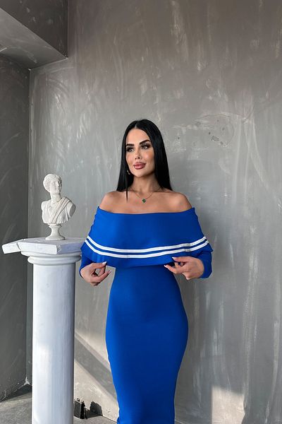kamacibutik Rochie de tricotaj cu guler Madonna cu design special