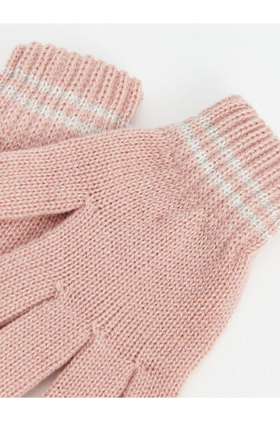 LC Waikiki Lw - Striped Knitwear Gloves for Baby Girl Set of 2