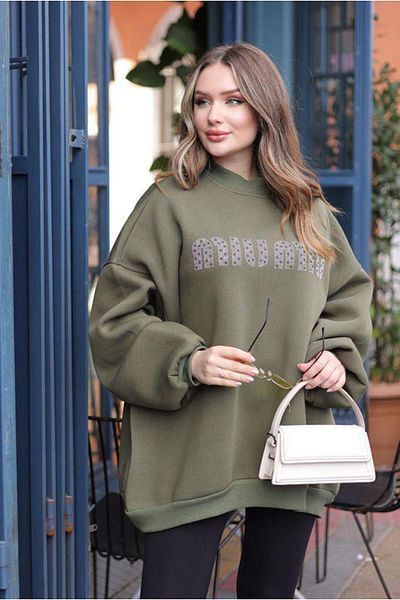 Moda Rosa 25K4436 - Green - Stone Printed Raised Sweat