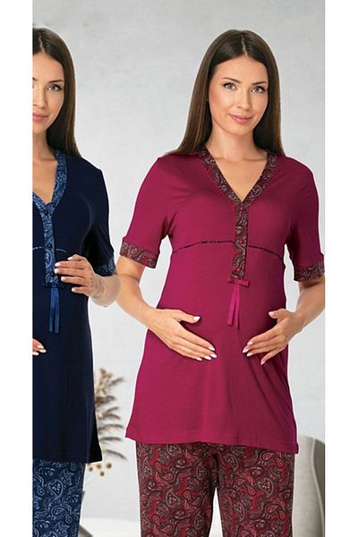 by İGP Cotton Maternity Maternity Patterned Pajamas Set