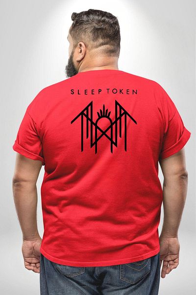 Angemiel Sleep Token - Red Plus Size Unisex T-Shirt, Back Printed