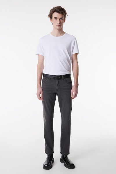WRANGLER Slim Fit Slim Fit Niedrige Taille Dunkelgrau Stretch Larston Jean Denim Jeans
