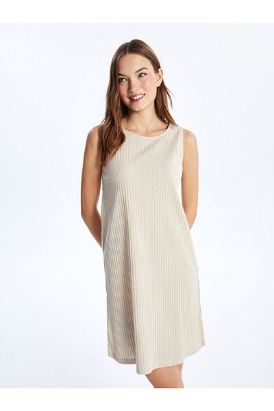 LC Waikiki New Season Women's Crew Neck Plain Nightdress - S4Eh87Z8