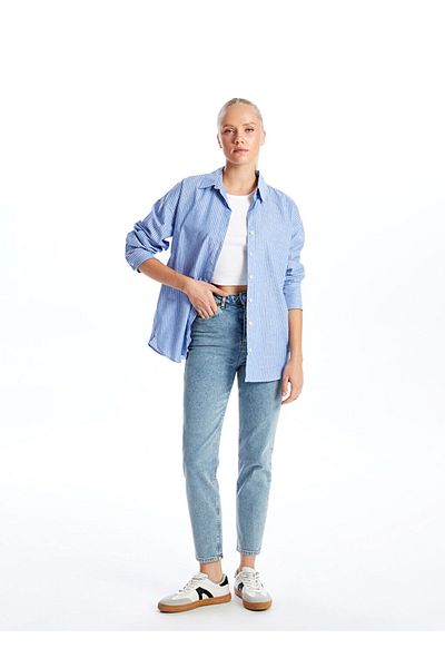 LC Waikiki Pantaloni de damă Mom Fit - W46189Z8