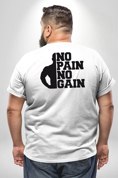 Angemiel تي شيرت أبيض مقاس كبير من GYM - رياضي، لمحبي، صالة، كمال الأجسام، سر للجنسين بدون جهد