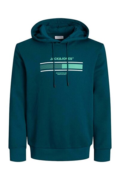 Jack & Jones JJSOUTH Φούτερ με κουκούλα - Midnight Teal