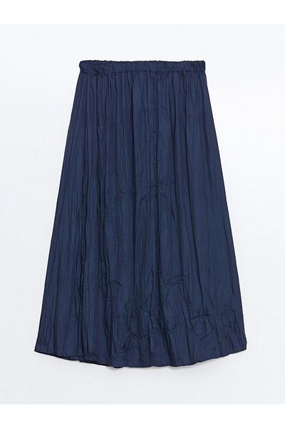 LC Waikiki Satin Women's Skirt with Elastic Waist