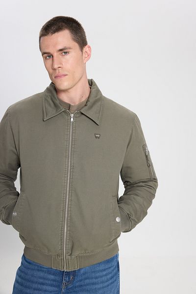 WRANGLER Μπουφάν Bomber με φαρδύ κοψίδι με φερμουάρ Relaxed Fit