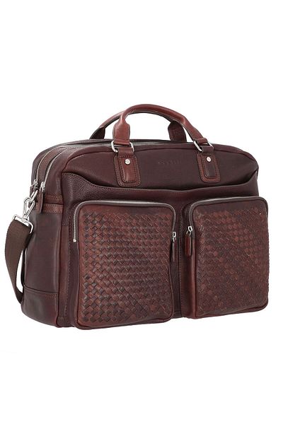 BUGATTI Leder Woven Aktentasche - 48 cm