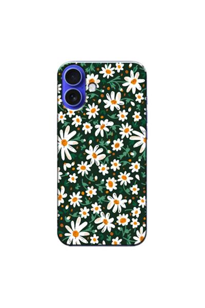 Zebana حافظة سيليكون متوافقة مع هاتف Apple iPhone 16 Spring Flowers 4 (مطبوعة)