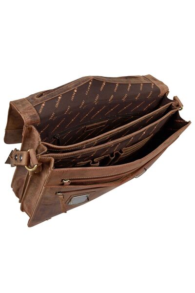 Greenburry Vintage XL Aktentasche Leder 40 cm