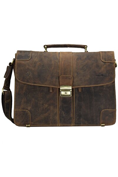 Greenburry Vintage Aktentasche Leder 38,5 cm