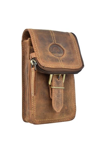 Greenburry Vintage Gürteltasche Leder 10 cm