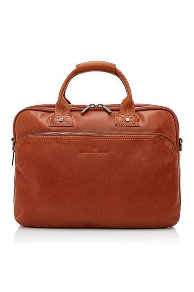 Castelijn & Beerens Firenze 43 cm RFID Leder Aktentasche - Notebook a Computer Fachı