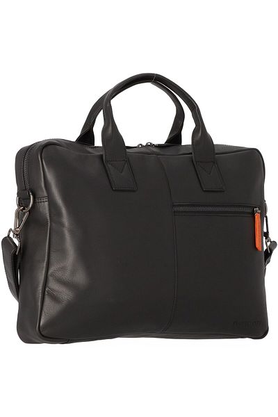 Davidoff Essentials 40 cm Leder Aktentasche - Gesicht Computer Fach