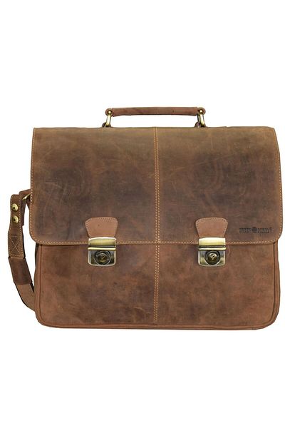 Greenburry Vintage Aktentasche Leder 42 cm notebook