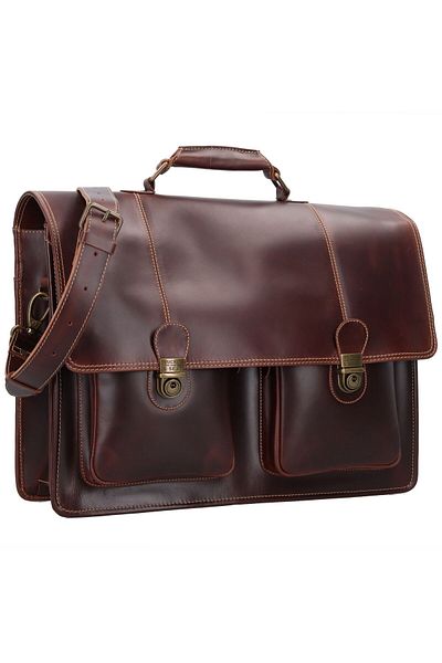 Buckle & Seam Nevada Aktentasche Leder 42 cm Laptop