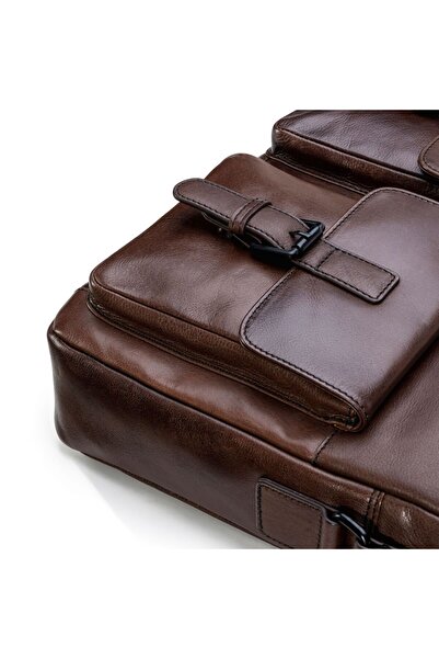 Farmhood Laptopfach Memphis Aktentaschen Messenger Leder 38 cm